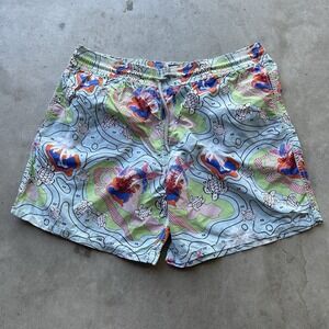 VILEBREQUIN Limited Edition Paint by Number Turtle Swim Trunks Shorts XL